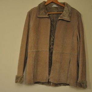 J Percy For Marvin Richards Suede Leather Coat